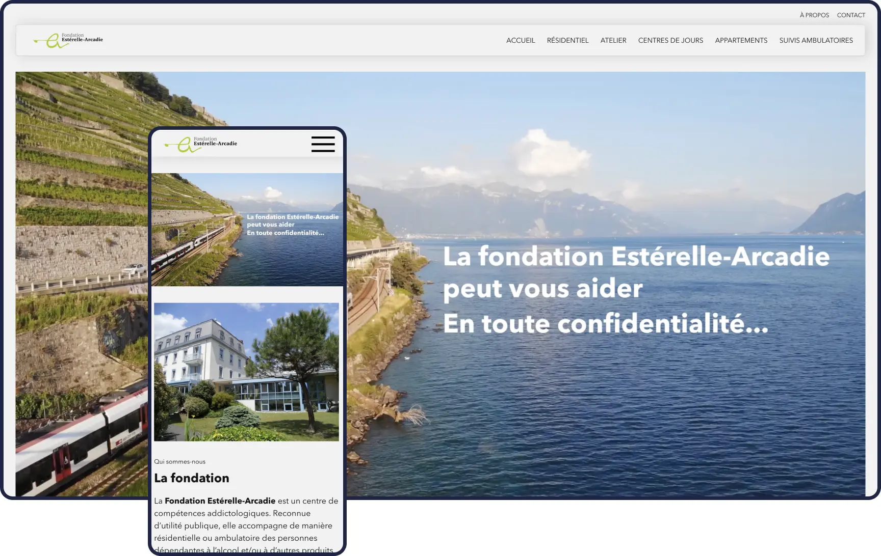 Project Fondation Estérelle-Arcadie made by Guillaume Sauteur.